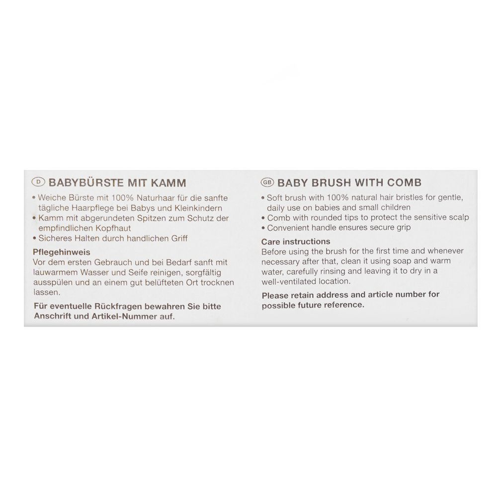 Nuk Baby Brush With Comb, 10256236 - Image 3