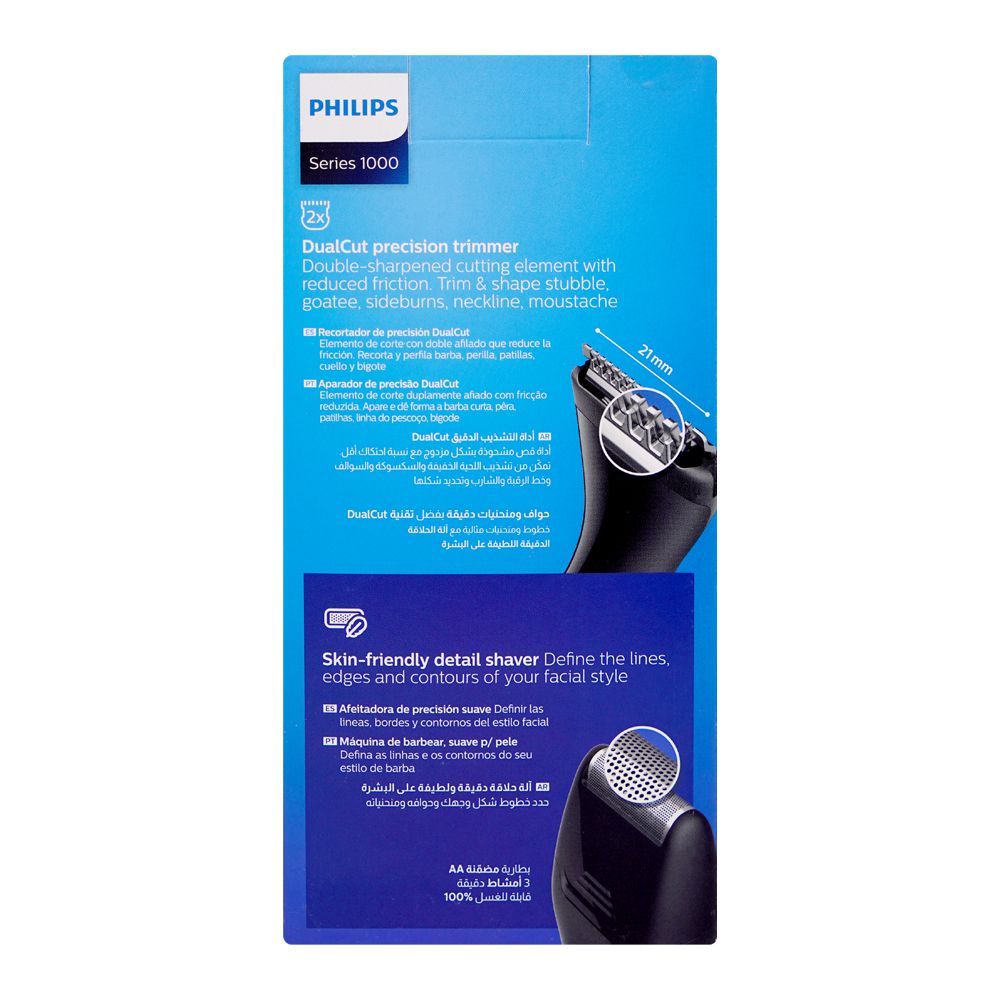 Philips Series 1000 Multigroom Ultra Precise Beard Styler/Trimmer, MG1100 - Image 4