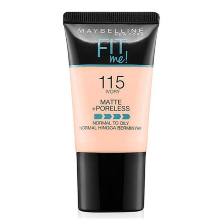 Maybelline New York Fit Me Matte + Poreless Liquid Foundation, 115, Ivory, 18ml - Image 3