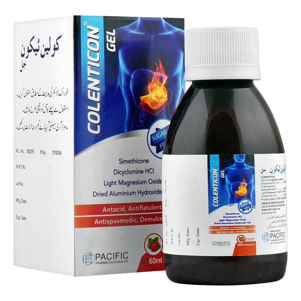Pacific Pharmaceuticals Colenticon Gel, Sugar-Free, 60ml - Main Image
