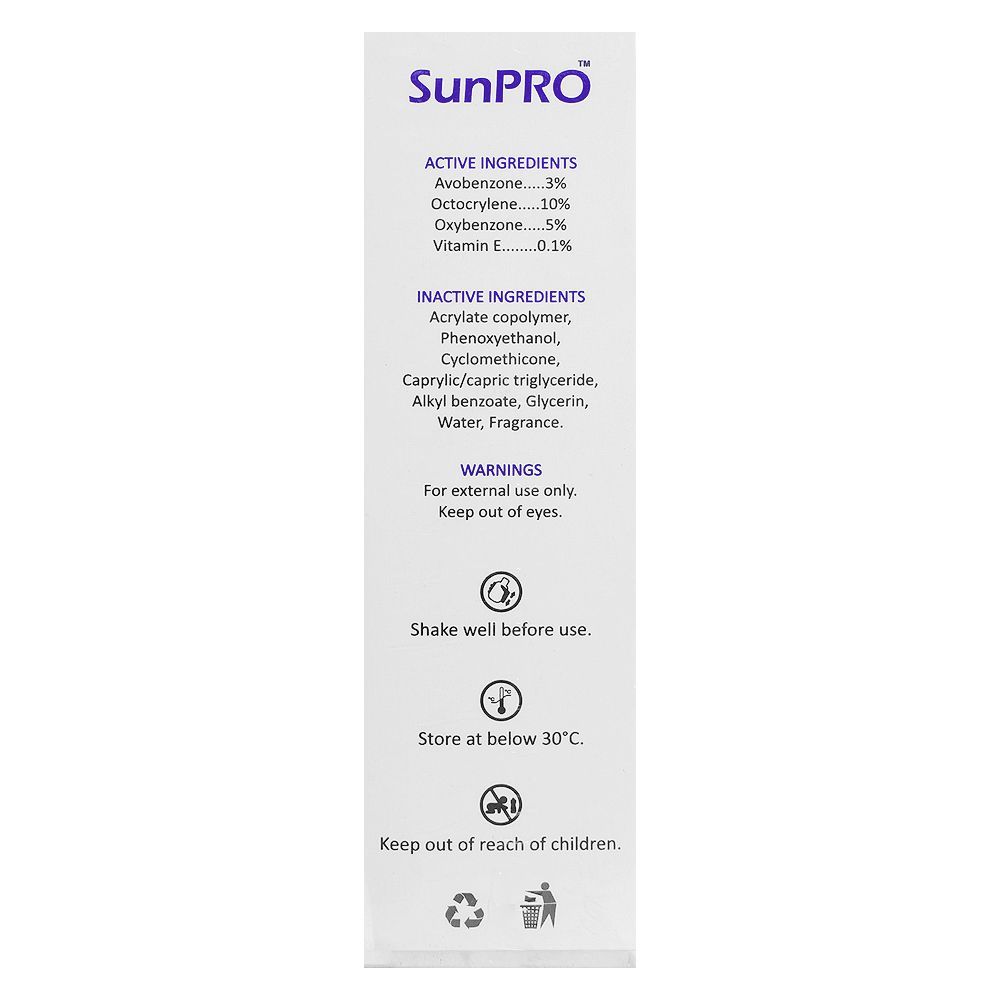 Mazton SunPro Sun Screen Lotion Spray Spf50+, PA+++, Water Resistant, 100ml - Image 3