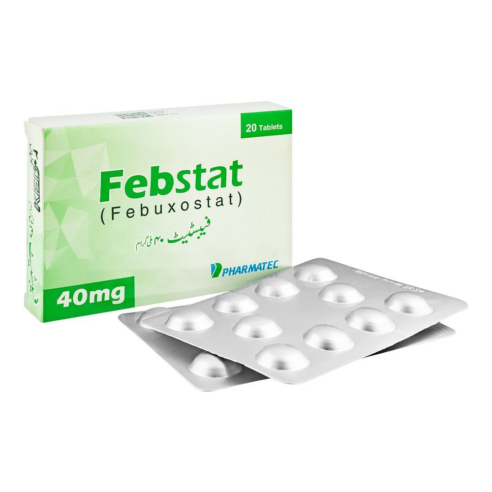 Pharmatec Febstat Tablet, 40mg, 20-Pack - Main Image