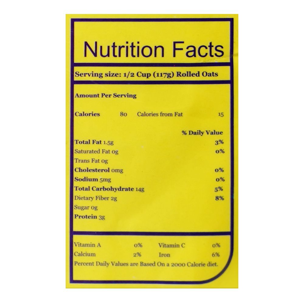 Eco Global Foods Gluten Free Whole Grain Rolled Oats, 500g - Image 2