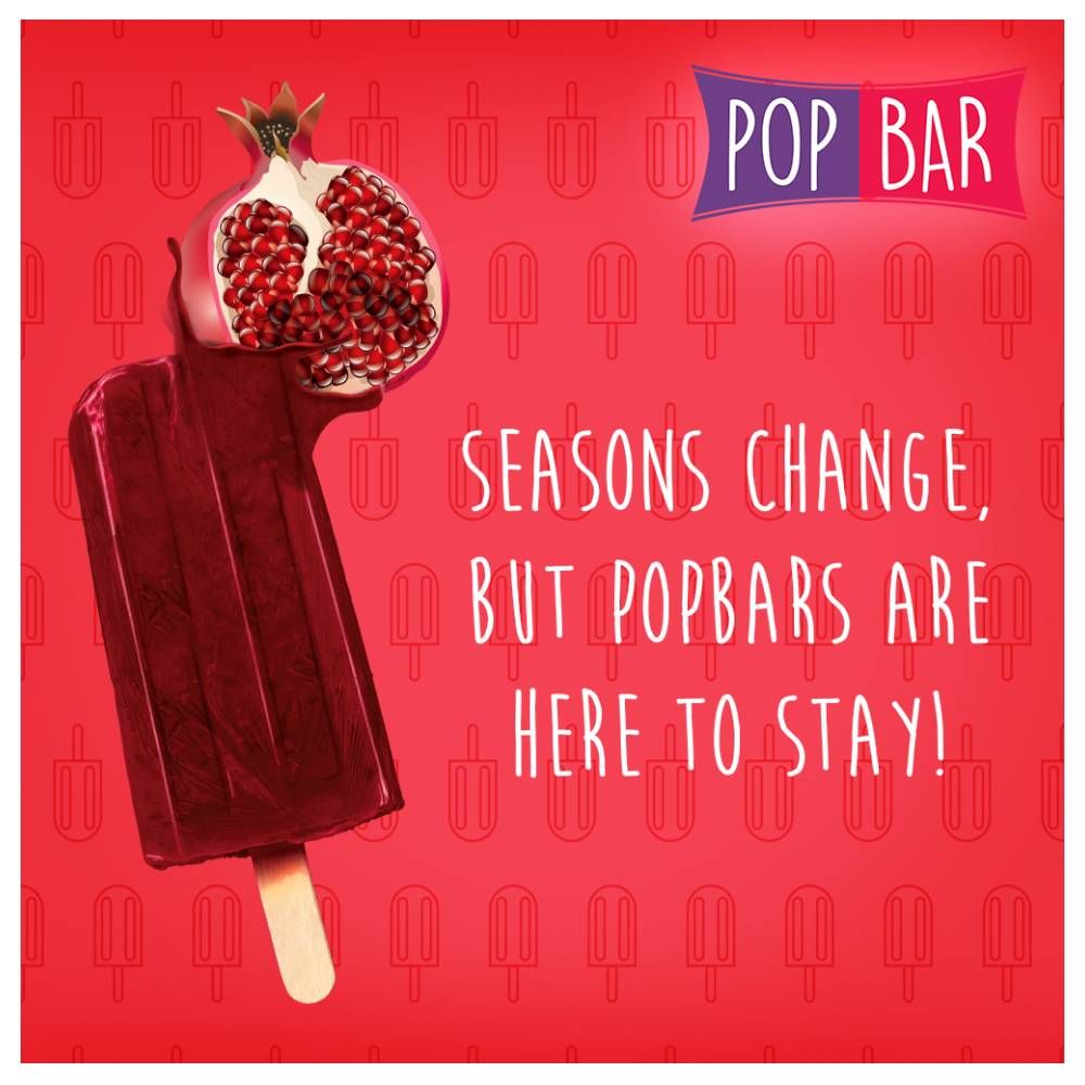 Wholesome Foods Pop Bar Pomegranate Ice Cream, 80g - Main Image