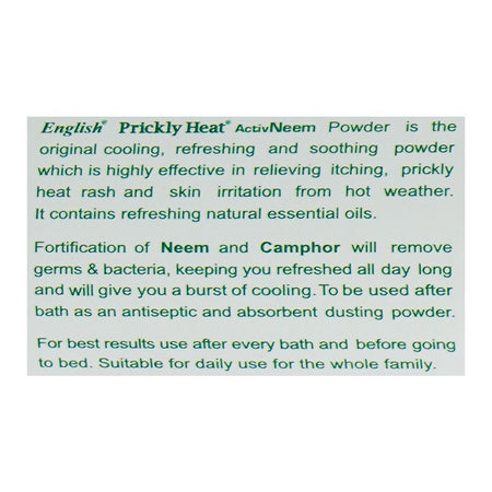 English Prickly Heat Active Neem Powder, 220g - Image 3