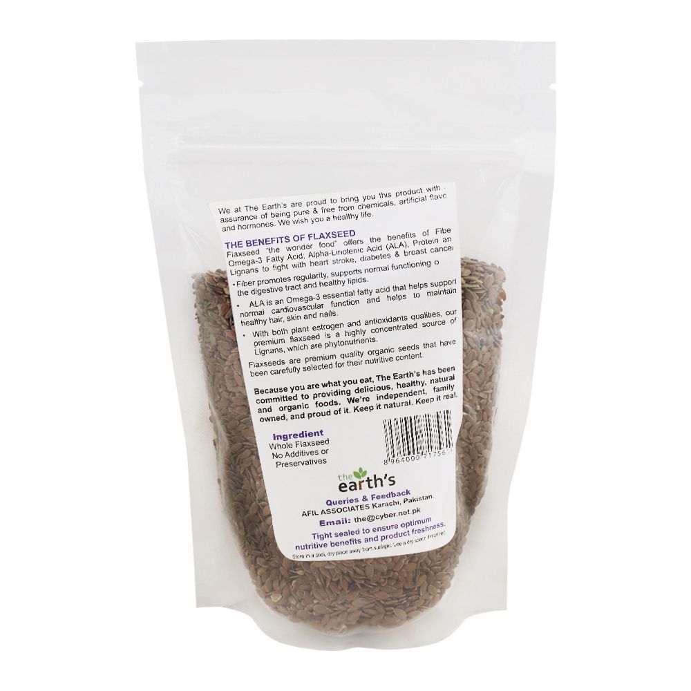 The Earth's Flax Seeds, Gluten Free, 225g - Image 2