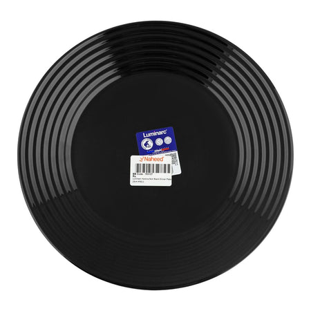 Luminarc Harena Noir Dinner Plate, 25cm, Black, 7611 - Image 2