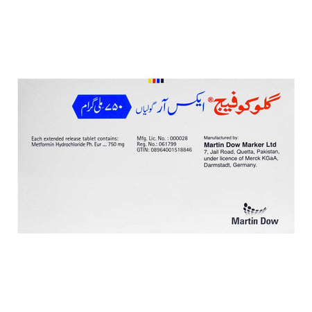 Martin Dow Glucophage XR Tablets, 750g, 3 X 10 Tablets - Image 2