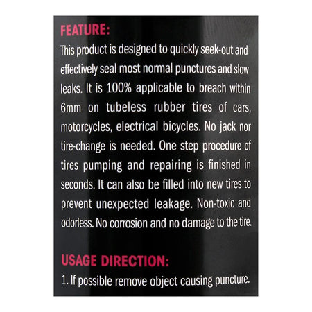 Flamingo Tire Sealant & Inflator, 450ml - Image 3
