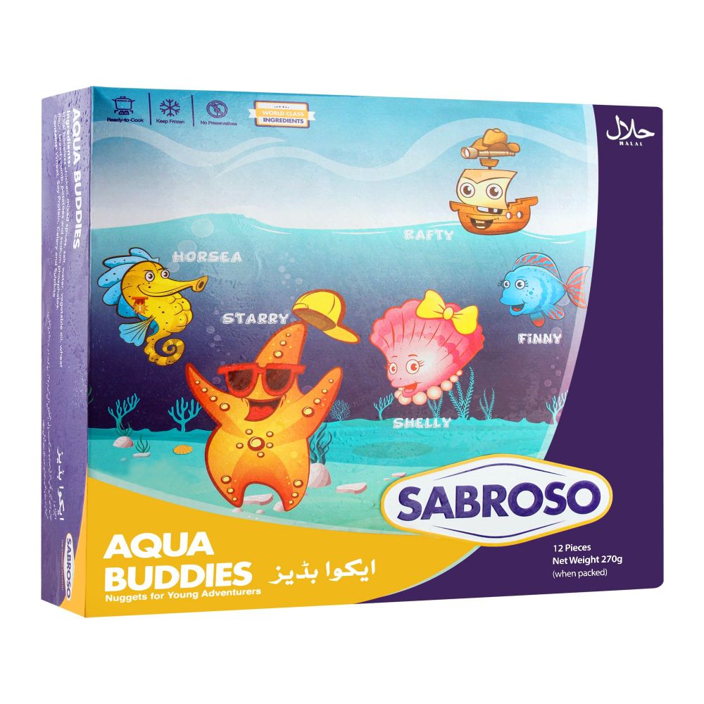 Sabroso Aqua Buddies Nuggets, 12 Pieces, 270g - Main Image