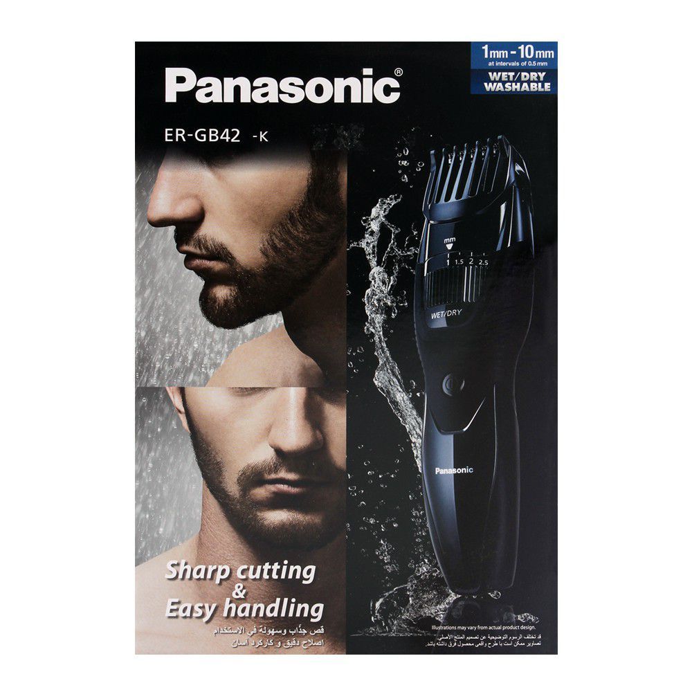 Panasonic Men's Precision Wet Dry Beard and Hair Trimmer ER-GB42 - Image 2
