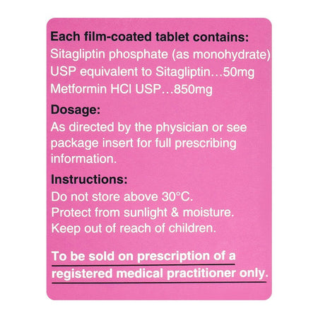 Getz Pharma Treviamet Tablet, 50mg + 850mg, 14-Pack - Image 4