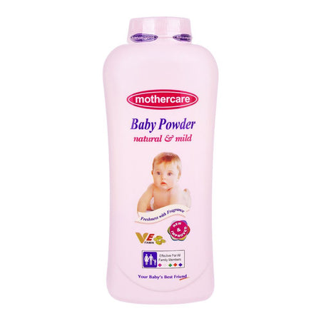 Mothercare Natural & Mild Baby Powder, Local, 385g - Main Image