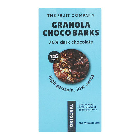 The Fruit Company Granola Choco Barks 70% Dark Chocolate, 60g - Image 2