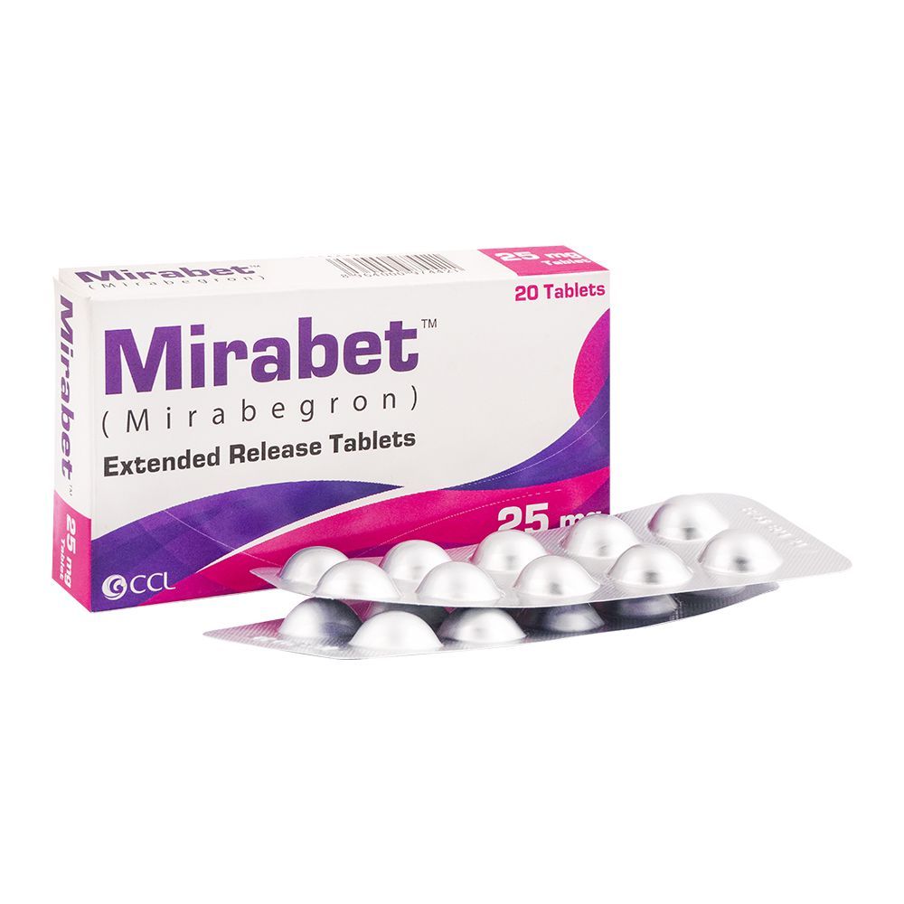 CCL Pharmaceuticals Mirabet Tablet, 25mg, 20-Pack - Main Image