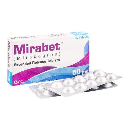 CCL Pharmaceuticals Mirabet Tablet, 50mg, 20-Pack - Main Image