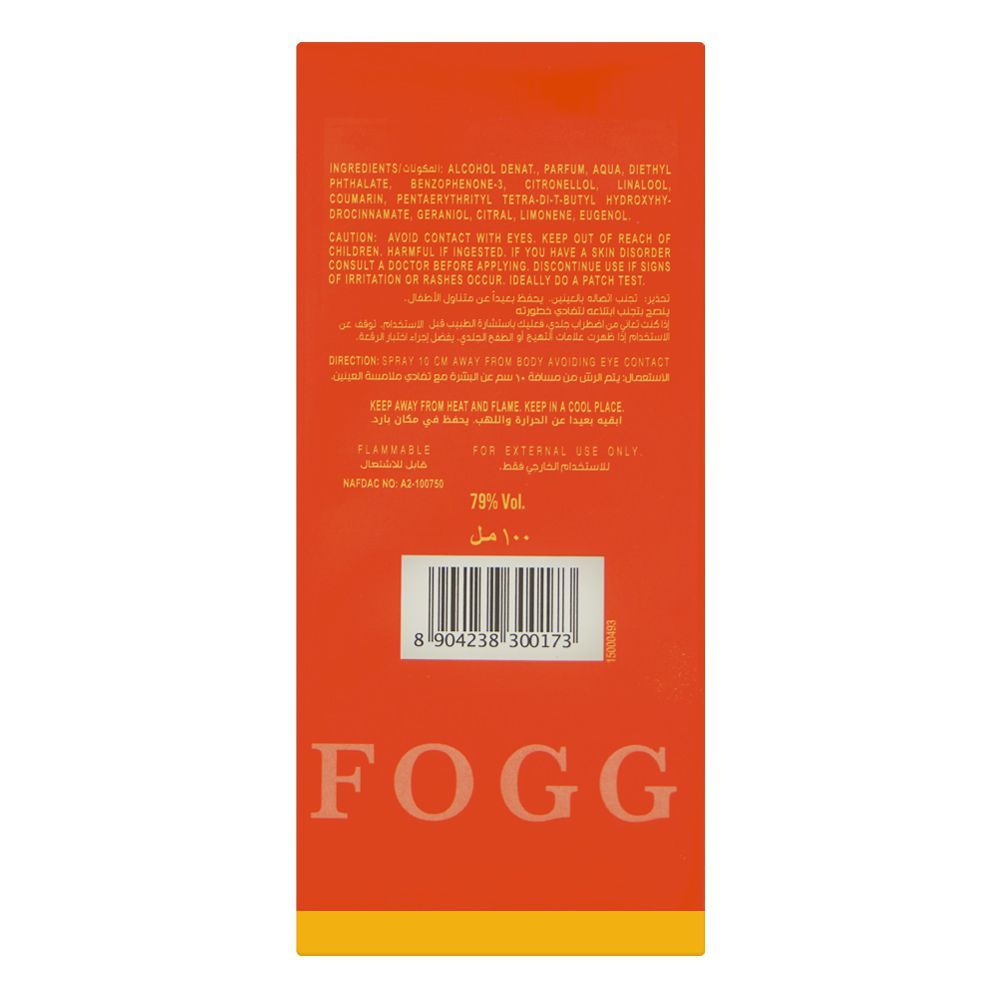 Fogg Scent Intense Oriental, Eau de Parfum, For Men, 100ml - Image 4