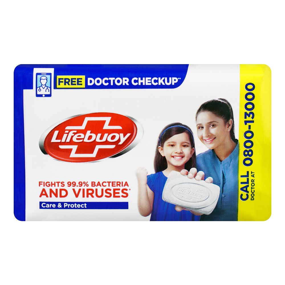 Lifebuoy Care & Protect Blue Soap, 98g - Main Image