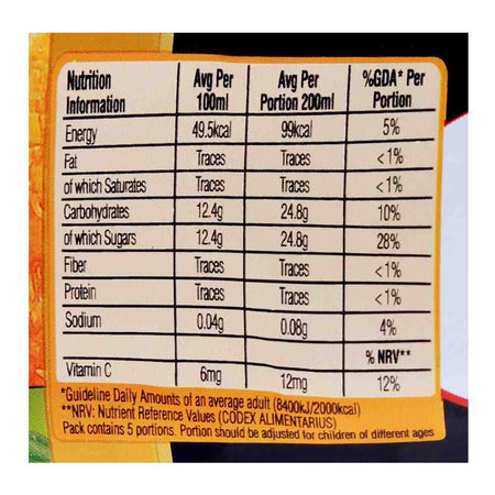 Nestle Fruita Vitals Kinnow Fruit Nectar 1 Liter - Image 4