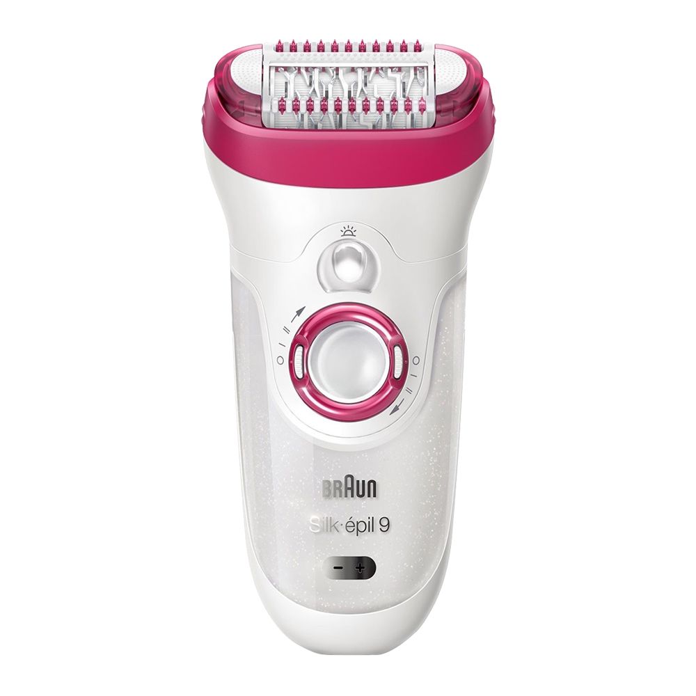 Braun Silk Epil 9 Gift Edition Legs, Body & Face Epilator, White/Red, 9567 - Main Image