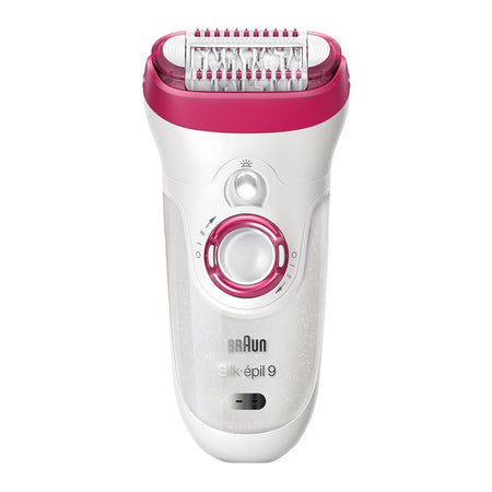 Braun Silk Epil 9 Gift Edition Legs, Body & Face Epilator, White/Red, 9567 - Main Image