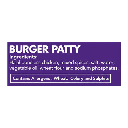 Sabroso Burger Patty, 6 Pieces, Chicken, 370g - Image 4