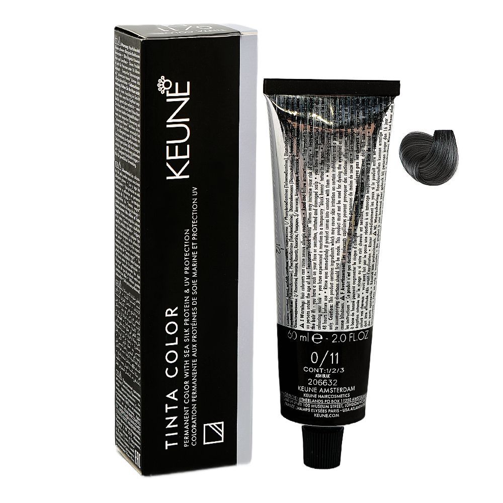 Keune Tinta Hair Colour, 60ml, 0/11 Ash Blue - Main Image