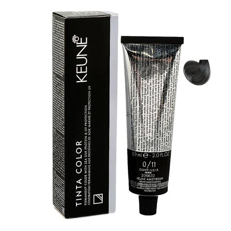 Keune Tinta Hair Colour, 60ml, 0/11 Ash Blue - Main Image