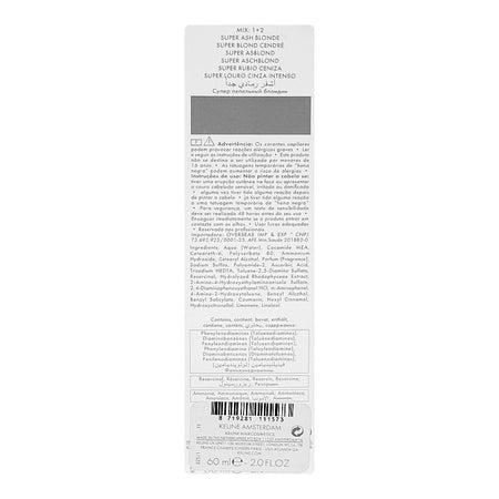 Keune Tinta Permanent Hair Color - Ultimate Blonde, 60ml, 1517 Super Ash Voilet Blonde - Image 4