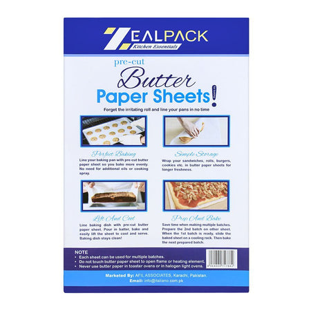 Zeal Pack Butter Paper Sheets 24-Pack - Image 2