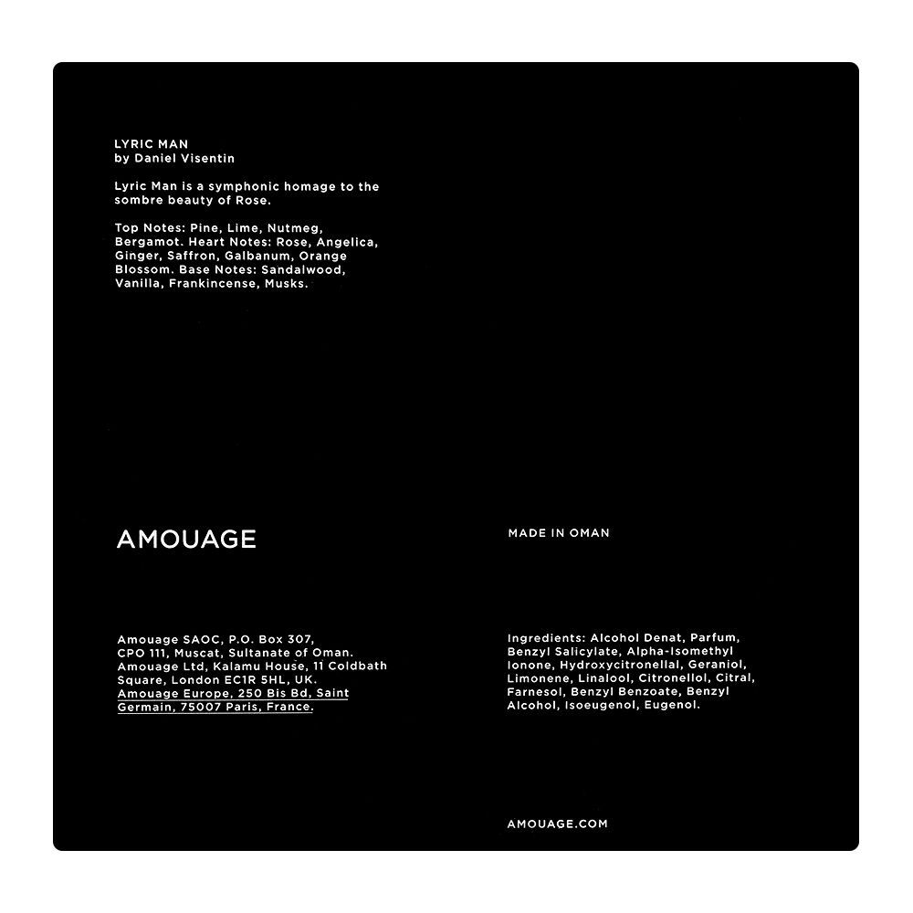 Amouage Lyric, For Men, Eau de Parfum, 100ml - Image 3