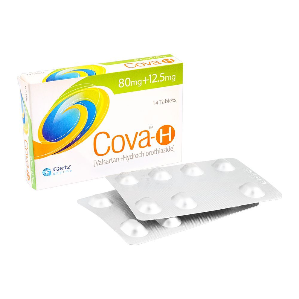 Getz Pharma Cova-H Tablet, 80mg + 12.5mg, 14-Pack - Main Image
