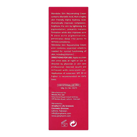Jenpharm 10% Mandelac Exfoliating Night Cream, Reduces Acne & Acne Marks, 30g - Image 7