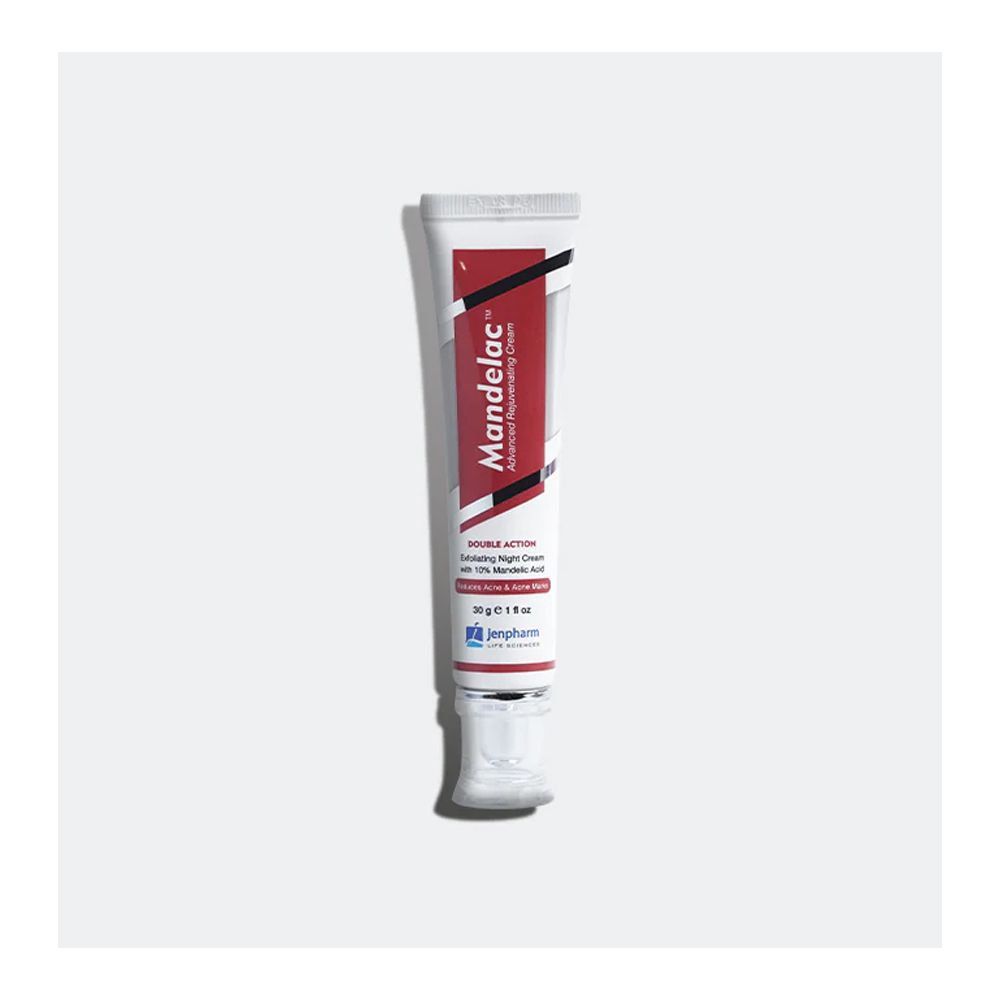 Jenpharm 10% Mandelac Exfoliating Night Cream, Reduces Acne & Acne Marks, 30g - Main Image