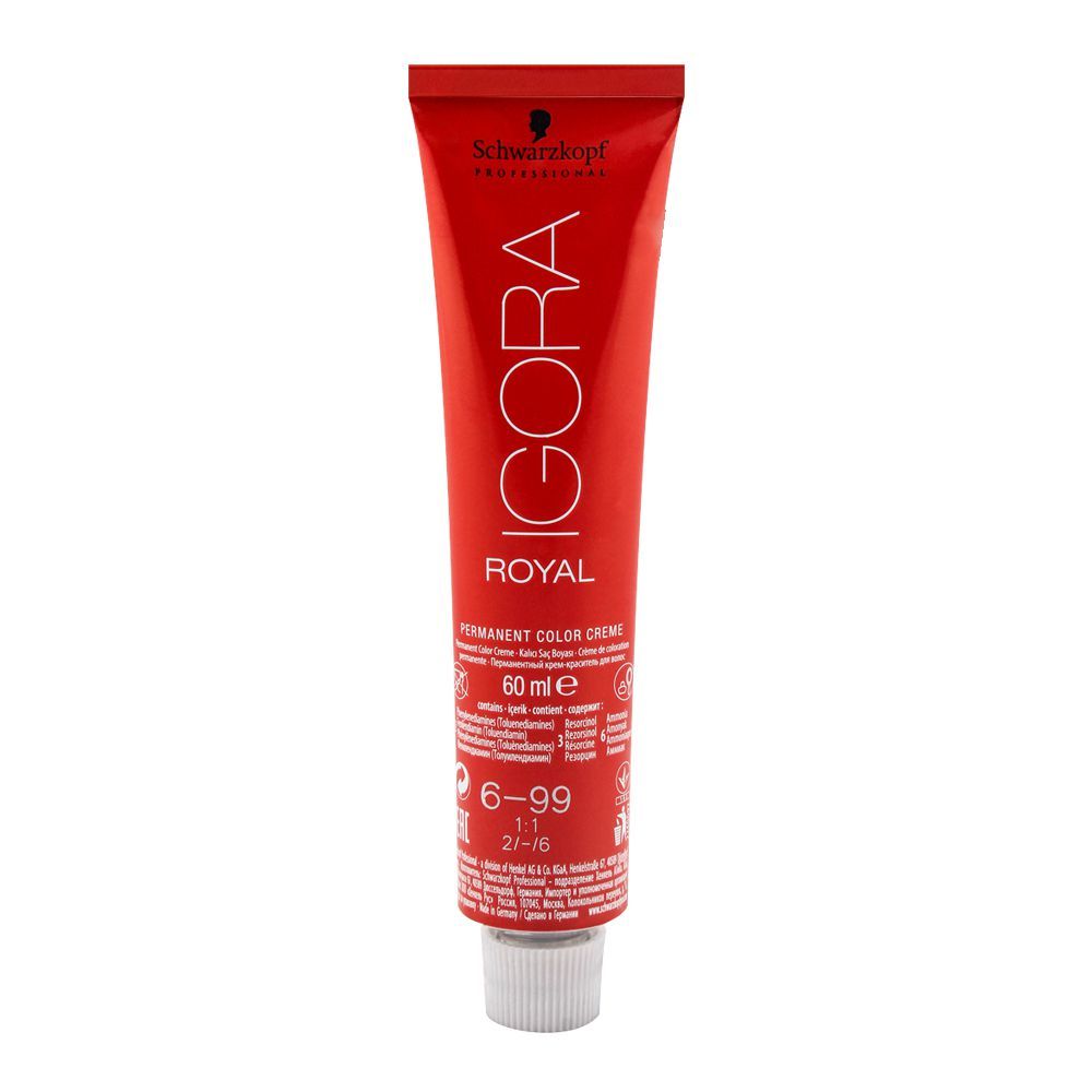 Schwarzkopf Igora Royal Hair Color 6-99 Dark Blonde Voilet Extra - Main Image