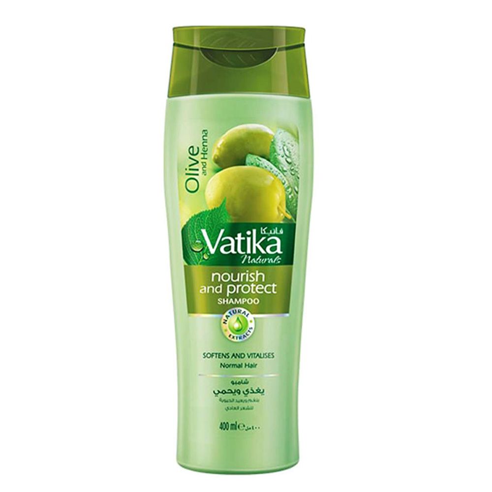 Dabur Vatika Olive And Henna Nourish & Protect Shampoo, 400ml - Main Image