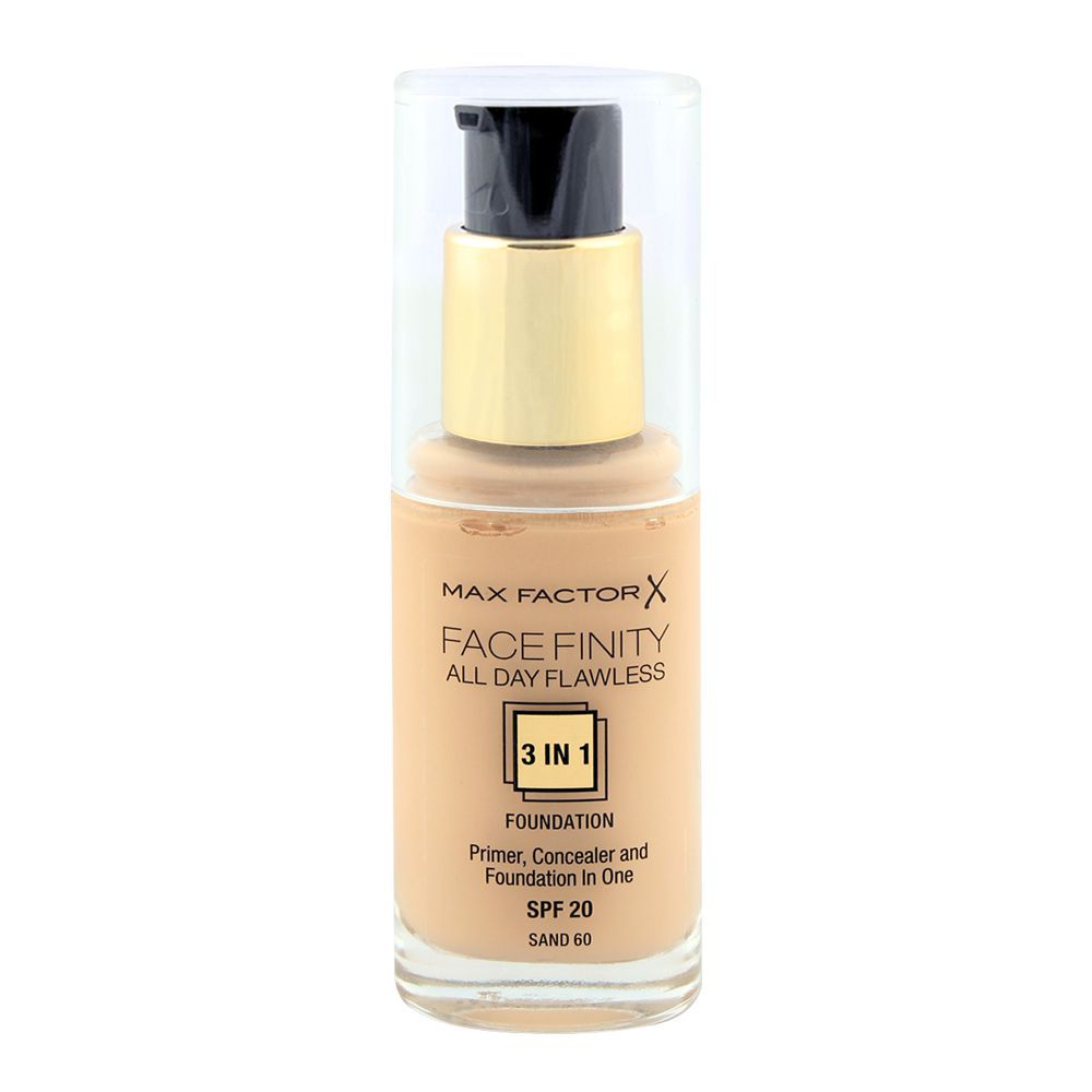 Max Factor Facefinity All Day Flawless 3in1 Foundation 60 Sand - Main Image