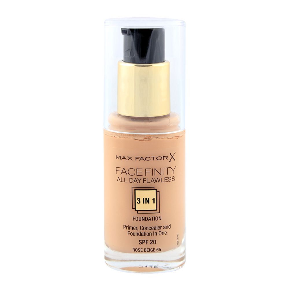 Max Factor Facefinity All Day Flawless 3in1 Foundation 65 Rose Beige - Main Image