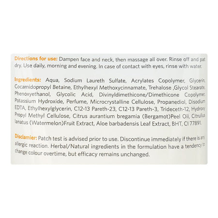 VLCC Watermelon & Bergamot Gentle Exfoliating Face Wash, For All Skin Types, 150ml - Image 5