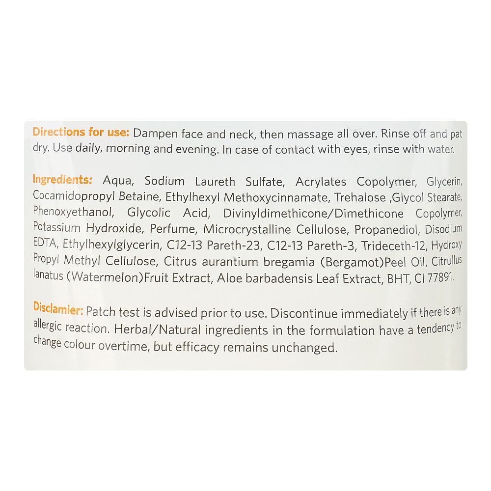 VLCC Watermelon & Bergamot Gentle Exfoliating Face Wash, For All Skin Types, 150ml - Image 5