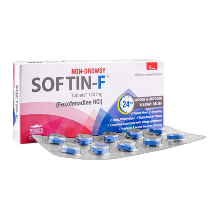 Werrick Pharmaceuticals Softin-F Tablet, 120mg, 10-Pack - Main Image