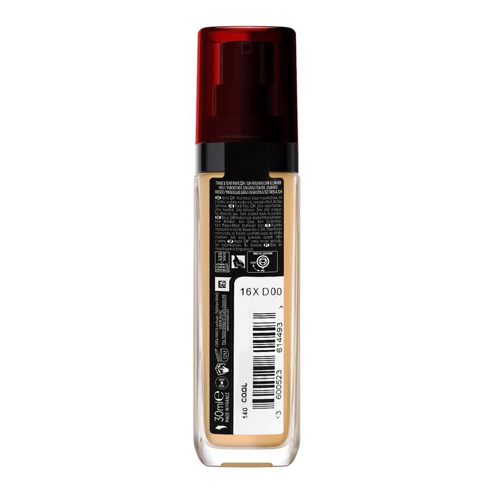 L'Oreal Paris Infallible 32H Fresh Wear Foundation, 140 Cool - Image 2