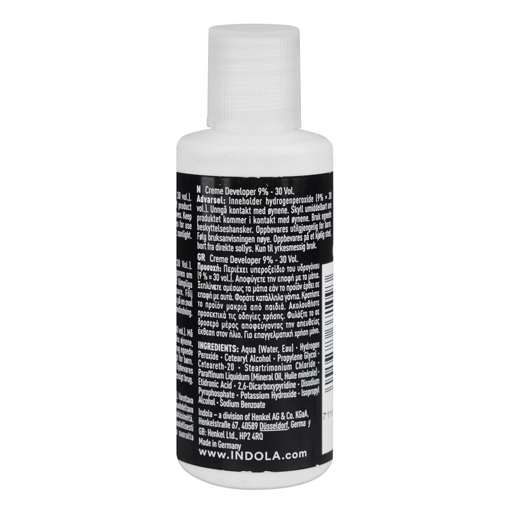 Indola Cream Developer 9% - 30Vol, 60ml - Image 2