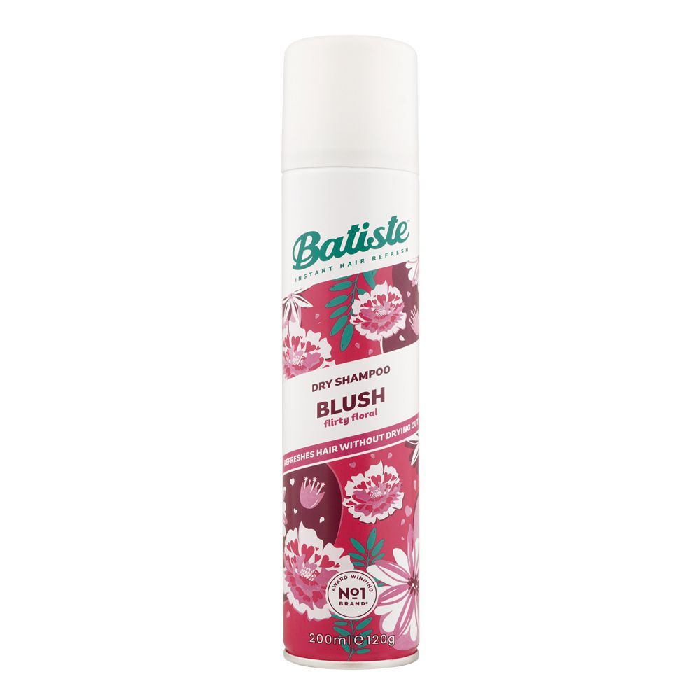 Batiste Floral & Flirty Blush Dry Shampoo, Refreshes Hair Without Drying Out, 200ml - Main Image