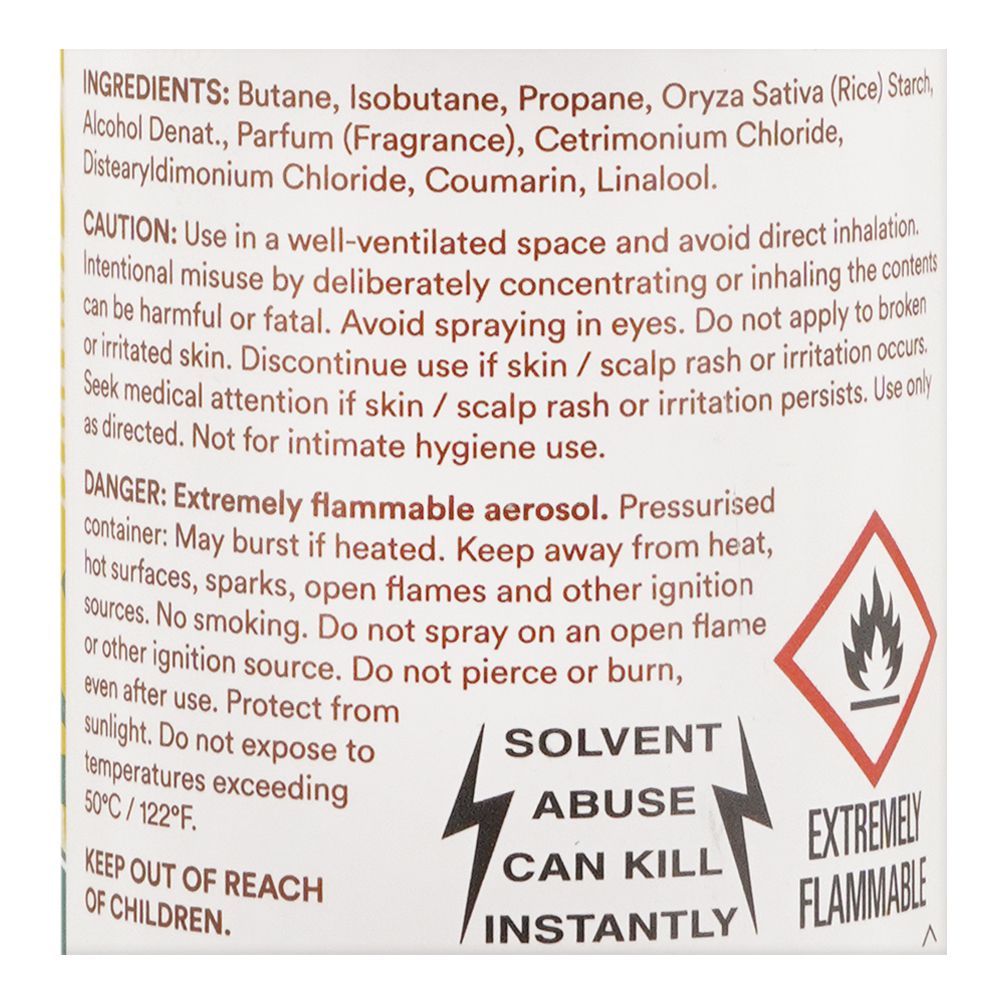 Batiste Coconut & Exotic Tropical Dry Shampoo, Refreshes Hair Without Drying Out, 200ml - Image 4