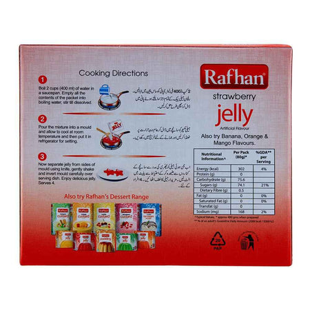 Rafhan Strawberry Jelly Powder 80g - Image 2