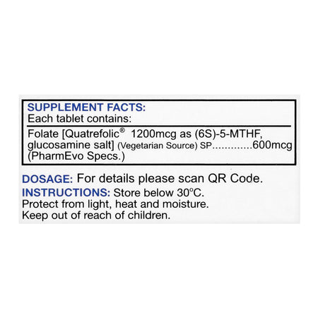 PharmEvo Ad Folic OD Tablet, 600mcg, 30-Pack - Image 2