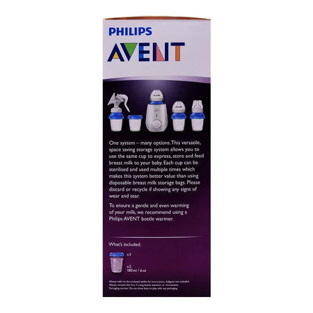 Avent 5 Reusable Breast Milk Storage Cups, 180ml/6oz, 0m+, SCF619/05 - Image 4