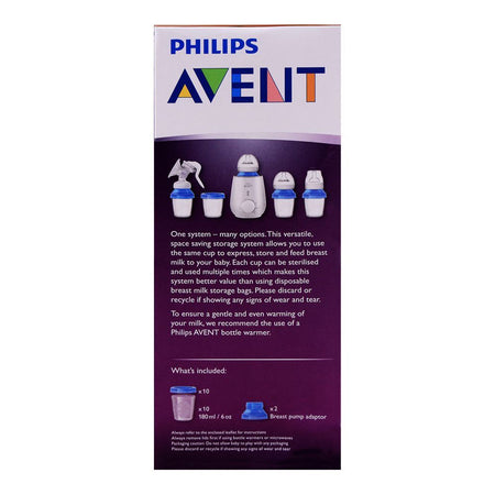 Avent 10 Reusable Breast Milk Storage Cups, 180ml, Leak Proof, SCF618/10 - Image 5