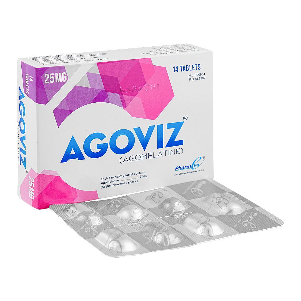 Agoviz Tablets 25mg, Box (14 Tablets) - Main Image